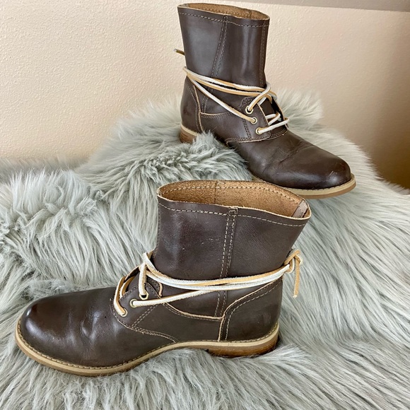 Timberland Earthkeepers Savill Hill Leather Lace Up Moto Ankle Boots Size 6 - Picture 9 of 14